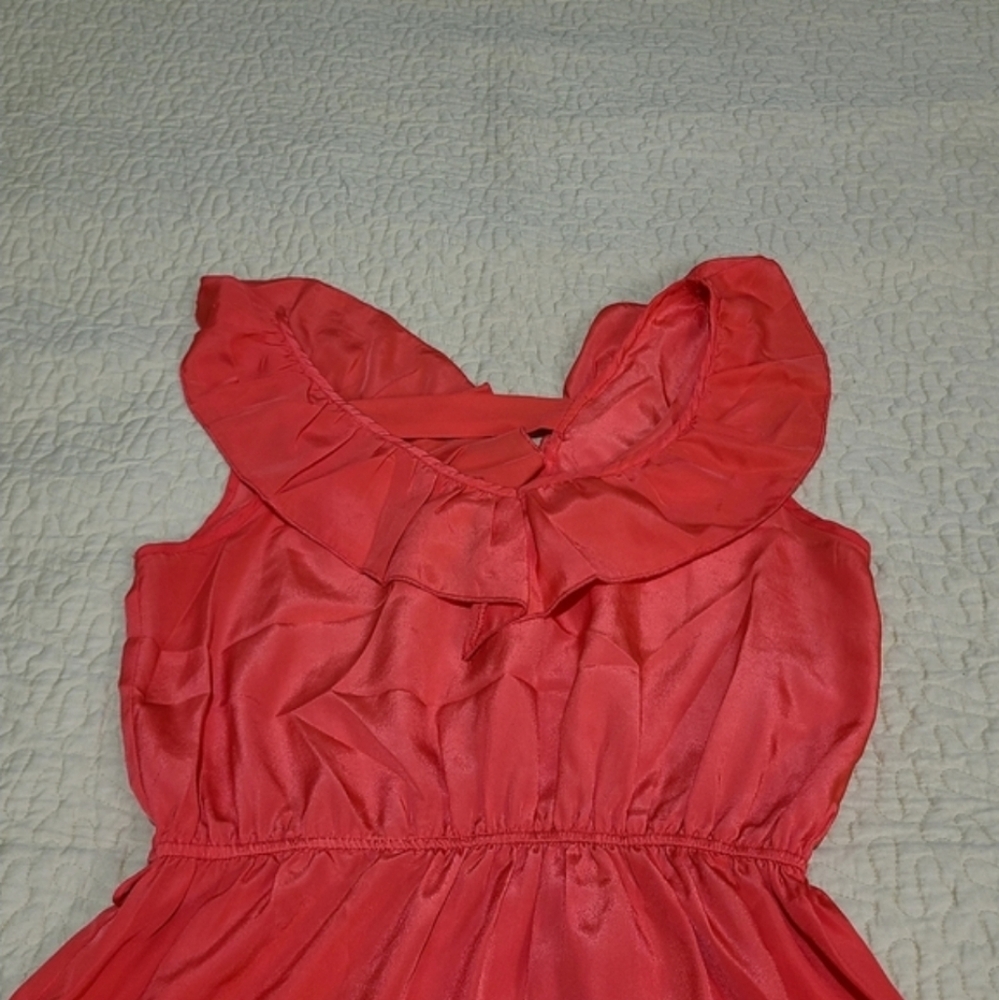 A'GACI ruffled smock mini dress size M - Picture 4 of 8